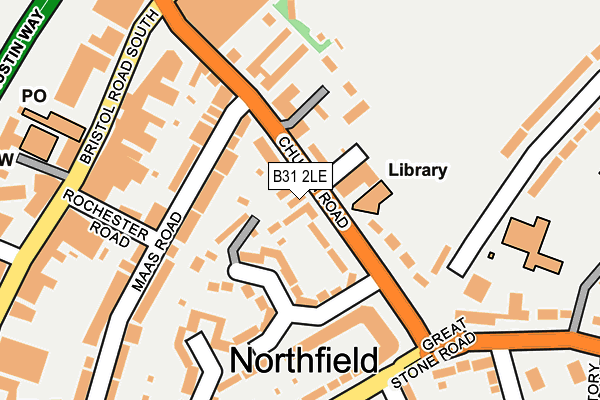 B31 2LE map - OS OpenMap – Local (Ordnance Survey)