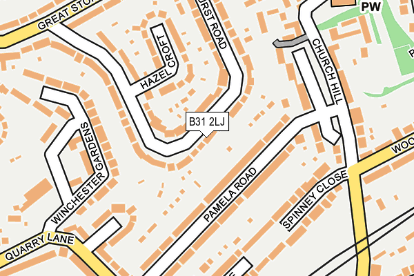 B31 2LJ map - OS OpenMap – Local (Ordnance Survey)