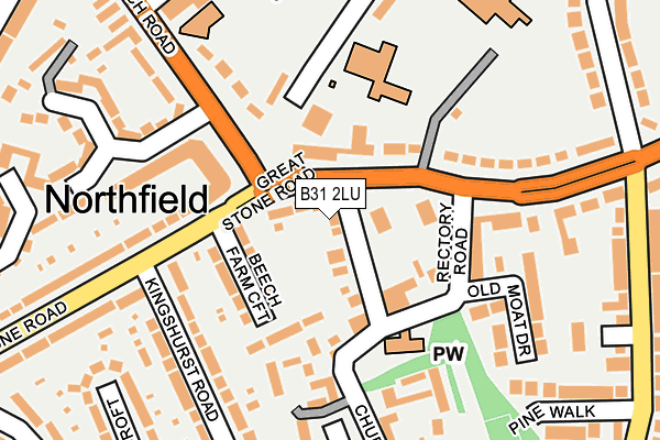 B31 2LU map - OS OpenMap – Local (Ordnance Survey)