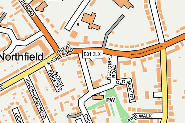 B31 2LX map - OS OpenMap – Local (Ordnance Survey)