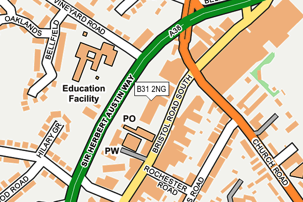 B31 2NG map - OS OpenMap – Local (Ordnance Survey)