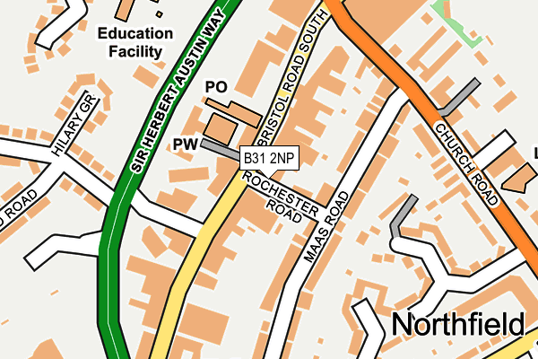 B31 2NP map - OS OpenMap – Local (Ordnance Survey)