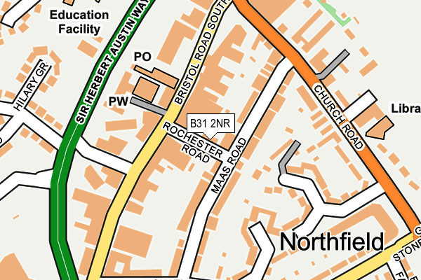 B31 2NR map - OS OpenMap – Local (Ordnance Survey)