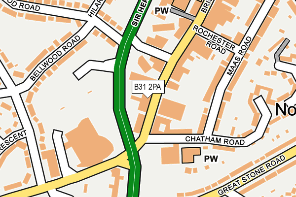 B31 2PA map - OS OpenMap – Local (Ordnance Survey)