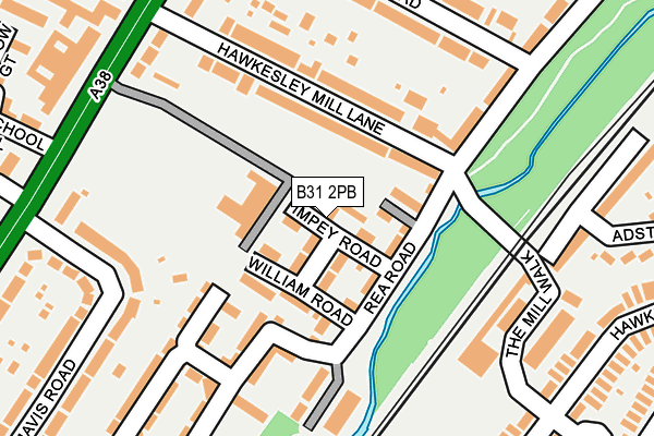 B31 2PB map - OS OpenMap – Local (Ordnance Survey)