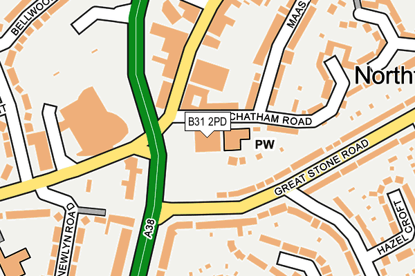 B31 2PD map - OS OpenMap – Local (Ordnance Survey)