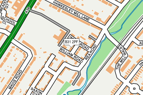B31 2PF map - OS OpenMap – Local (Ordnance Survey)