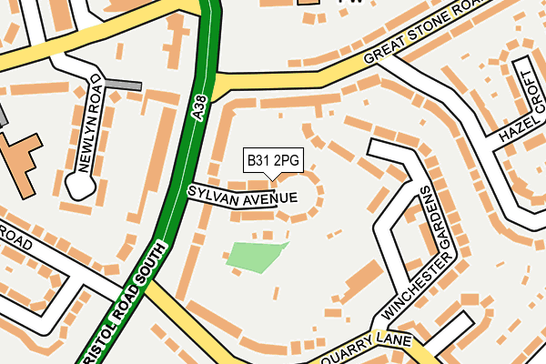 B31 2PG map - OS OpenMap – Local (Ordnance Survey)