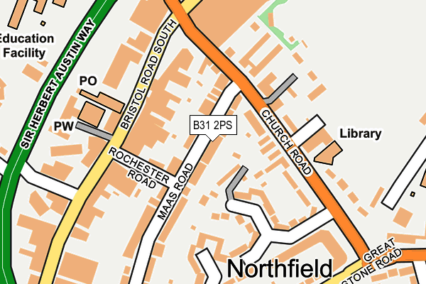 B31 2PS map - OS OpenMap – Local (Ordnance Survey)