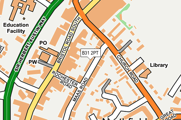 B31 2PT map - OS OpenMap – Local (Ordnance Survey)