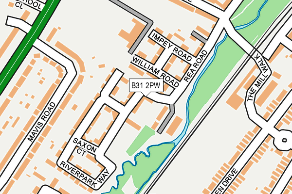 B31 2PW map - OS OpenMap – Local (Ordnance Survey)