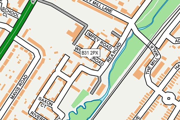 B31 2PX map - OS OpenMap – Local (Ordnance Survey)