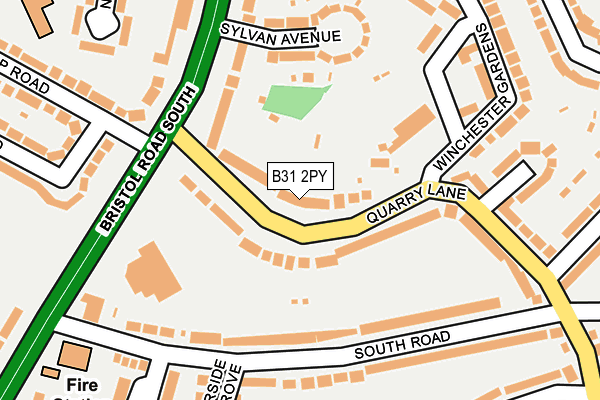 B31 2PY map - OS OpenMap – Local (Ordnance Survey)