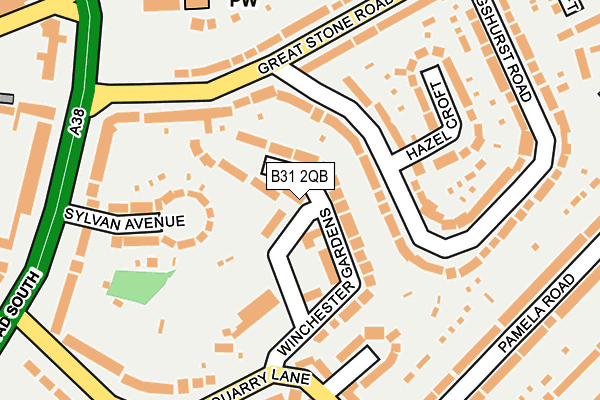 B31 2QB map - OS OpenMap – Local (Ordnance Survey)