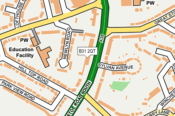 B31 2QT map - OS OpenMap – Local (Ordnance Survey)