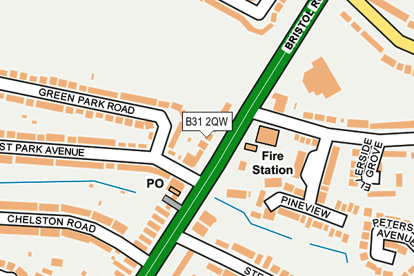 B31 2QW map - OS OpenMap – Local (Ordnance Survey)