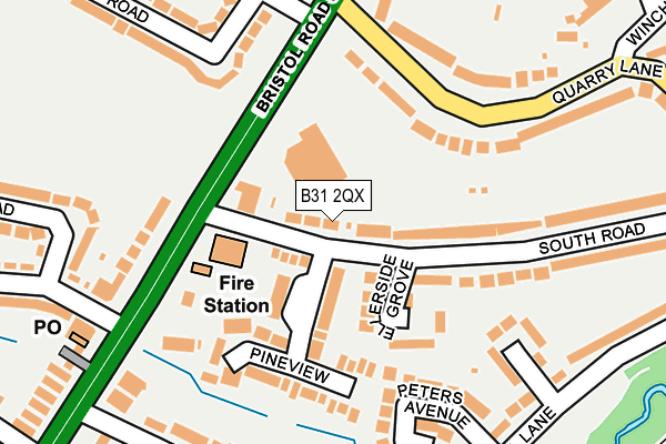 B31 2QX map - OS OpenMap – Local (Ordnance Survey)