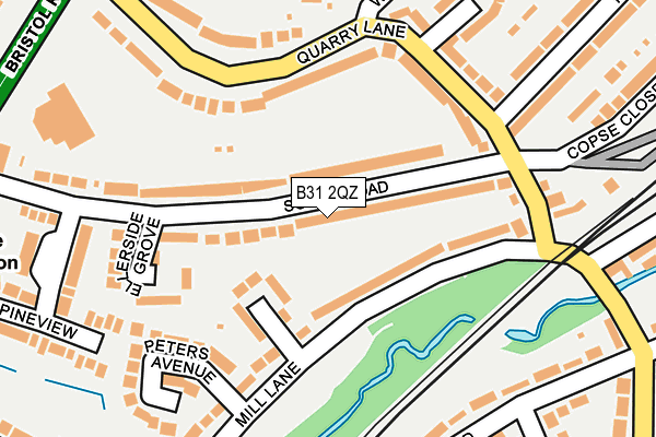 B31 2QZ map - OS OpenMap – Local (Ordnance Survey)