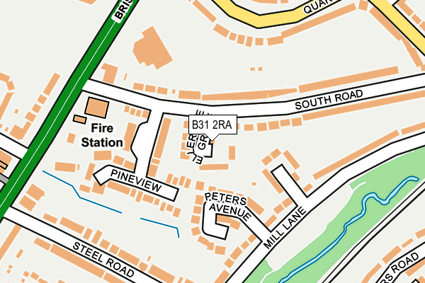 B31 2RA map - OS OpenMap – Local (Ordnance Survey)