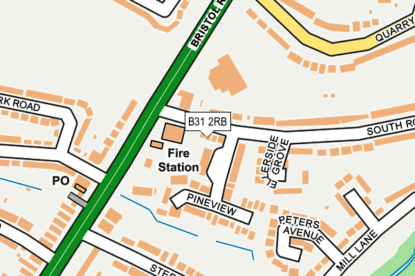 B31 2RB map - OS OpenMap – Local (Ordnance Survey)