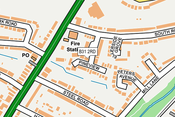 B31 2RD map - OS OpenMap – Local (Ordnance Survey)