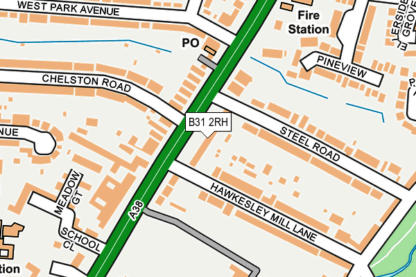 B31 2RH map - OS OpenMap – Local (Ordnance Survey)