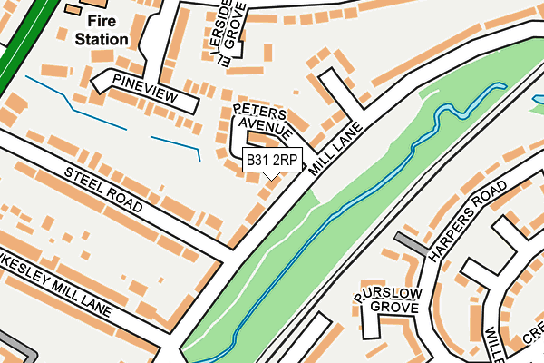 B31 2RP map - OS OpenMap – Local (Ordnance Survey)