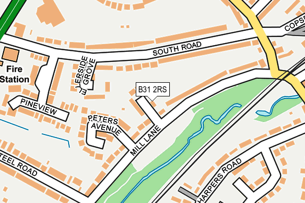 B31 2RS map - OS OpenMap – Local (Ordnance Survey)