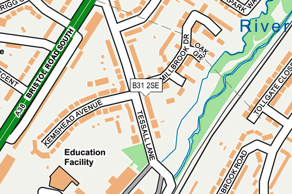 B31 2SE map - OS OpenMap – Local (Ordnance Survey)