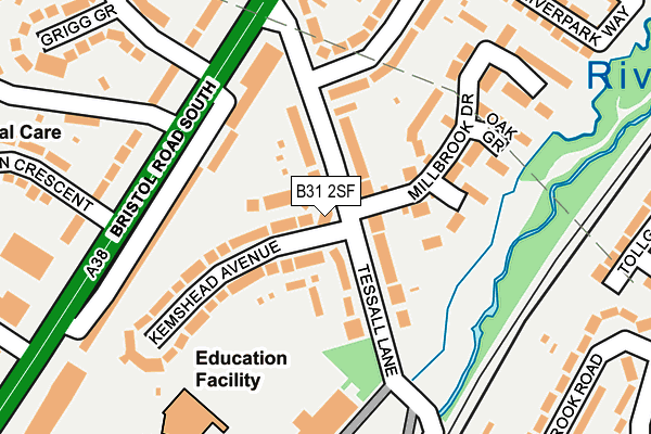 B31 2SF map - OS OpenMap – Local (Ordnance Survey)