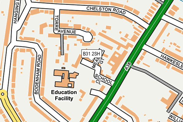 B31 2SH map - OS OpenMap – Local (Ordnance Survey)