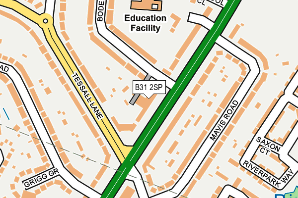 B31 2SP map - OS OpenMap – Local (Ordnance Survey)