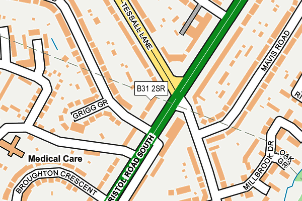 B31 2SR map - OS OpenMap – Local (Ordnance Survey)