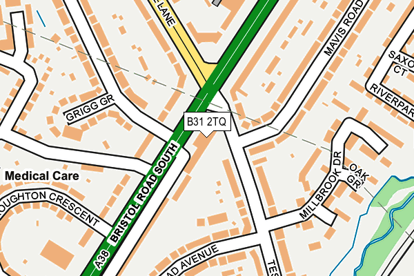 B31 2TQ map - OS OpenMap – Local (Ordnance Survey)