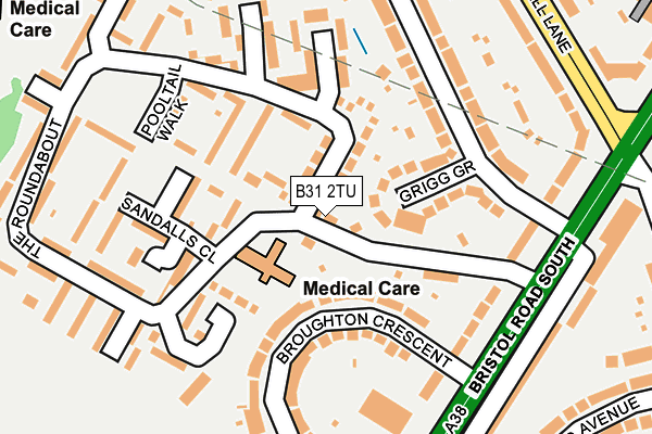 B31 2TU map - OS OpenMap – Local (Ordnance Survey)