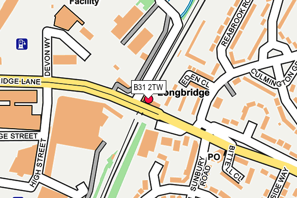 B31 2TW map - OS OpenMap – Local (Ordnance Survey)
