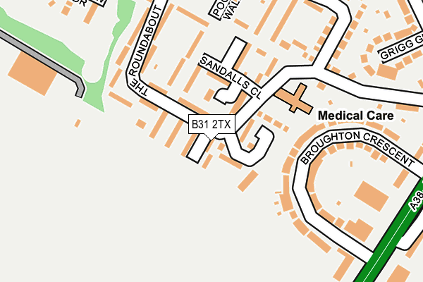 B31 2TX map - OS OpenMap – Local (Ordnance Survey)