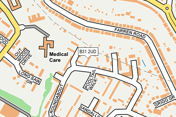 B31 2UD map - OS OpenMap – Local (Ordnance Survey)