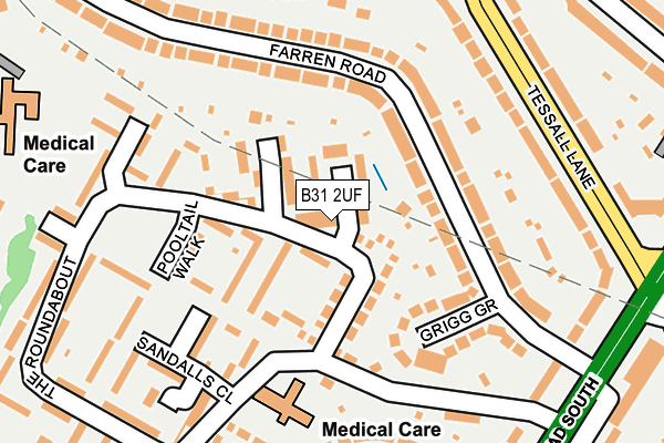 B31 2UF map - OS OpenMap – Local (Ordnance Survey)