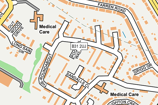 B31 2UJ map - OS OpenMap – Local (Ordnance Survey)