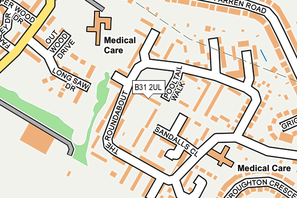 B31 2UL map - OS OpenMap – Local (Ordnance Survey)