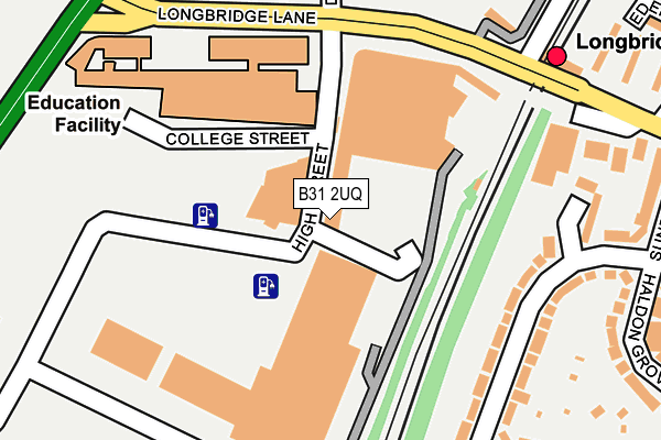 B31 2UQ map - OS OpenMap – Local (Ordnance Survey)