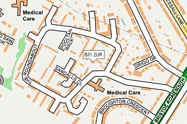 B31 2UR map - OS OpenMap – Local (Ordnance Survey)