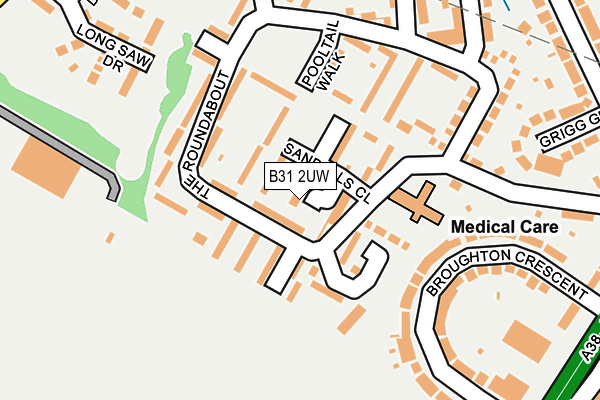 B31 2UW map - OS OpenMap – Local (Ordnance Survey)