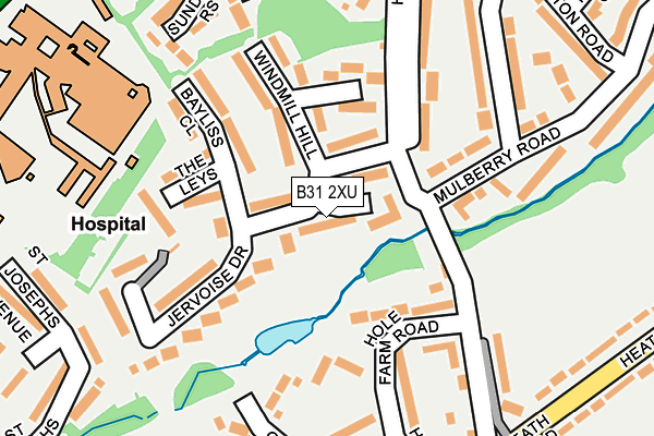 B31 2XU map - OS OpenMap – Local (Ordnance Survey)