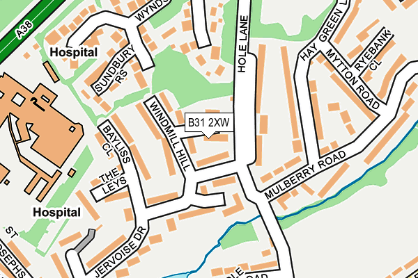 B31 2XW map - OS OpenMap – Local (Ordnance Survey)