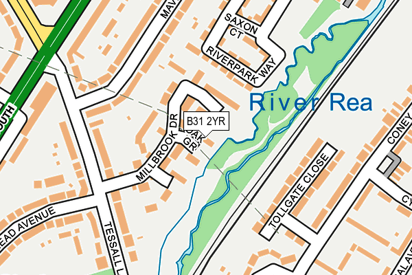 B31 2YR map - OS OpenMap – Local (Ordnance Survey)