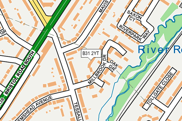 B31 2YT map - OS OpenMap – Local (Ordnance Survey)