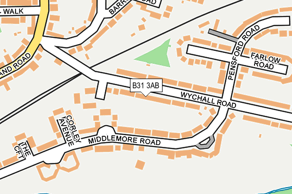 B31 3AB map - OS OpenMap – Local (Ordnance Survey)