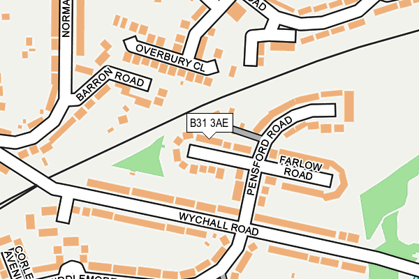 B31 3AE map - OS OpenMap – Local (Ordnance Survey)